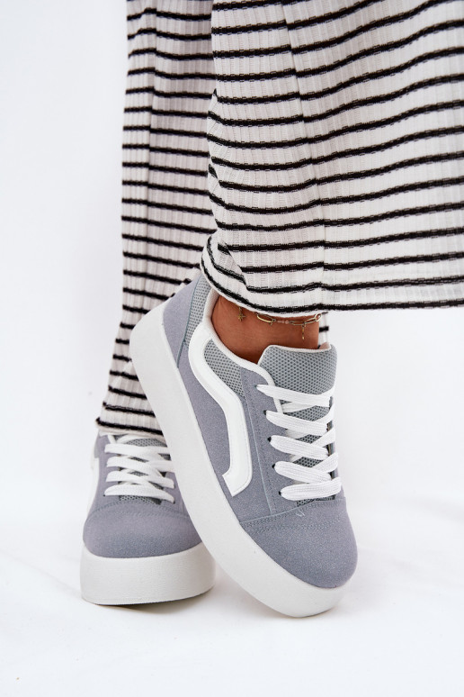 Sneakers modelio batai Moteriškas su platforma mėlynos spalvos Tellnira Sneakers modelio batai Moteriškas su platforma mėlynos spalvos Tellnira