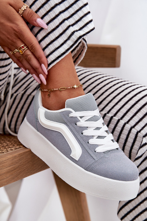 Sneakers modelio batai Moteriškas su platforma mėlynos spalvos Tellnira Sneakers modelio batai Moteriškas su platforma mėlynos spalvos Tellnira