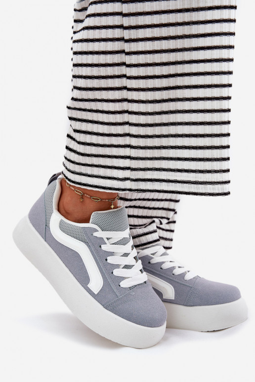 Sneakers modelio batai Moteriškas su platforma mėlynos spalvos Tellnira Sneakers modelio batai Moteriškas su platforma mėlynos spalvos Tellnira