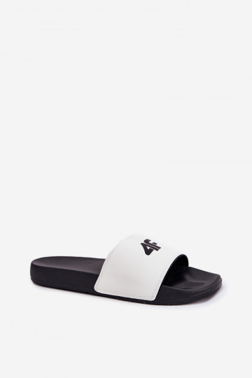 Moteriškos šlepetės 4F 4FRMM00FSLIF010-10S baltos spalvos 2