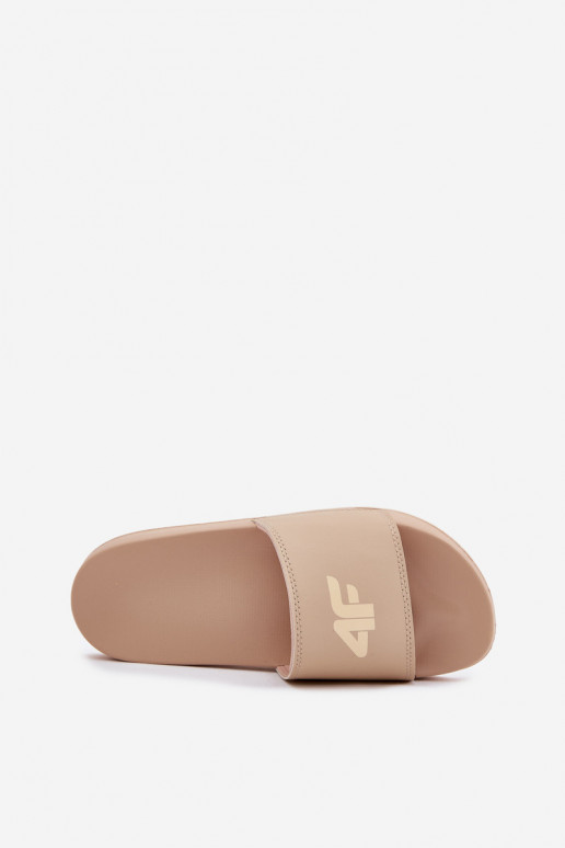 Moteriškos šlepetės 4F 4FRMM00FSLIF010-83S smėlio spalvos