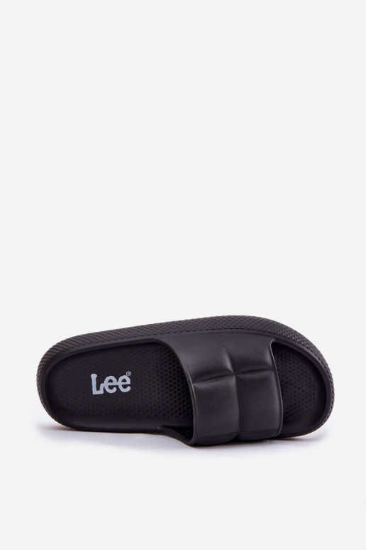 Lengvos šlepetės Moteriškos šlepetės LEE MAYA SLIDER INOMEN LOIN 50251016 juodos spalvos