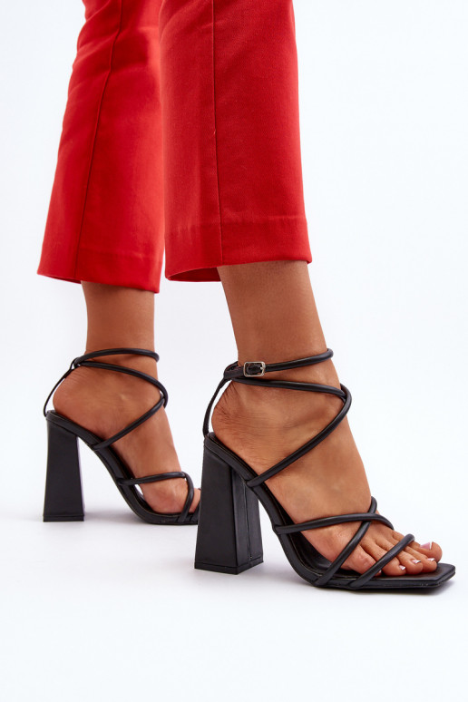 Tai turidingi Aukštakulniai sandalai juodos spalvos Josette