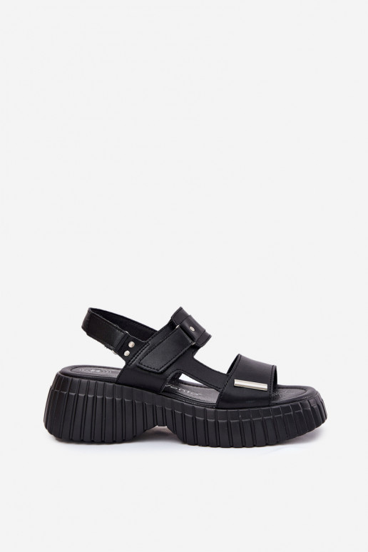 Moteriškos basutės Moteriškas su platforma juodos spalvos Mertella Moteriškos basutės Moteriškas su platforma juodos spalvos Mertella