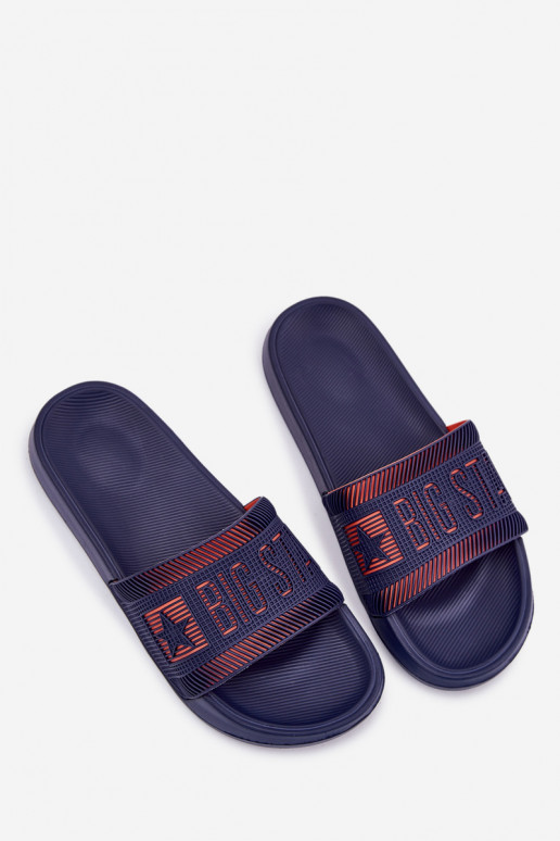 Vyriški Šlepetės Big Star RR174A052 tamsiai mėlynos spalvos