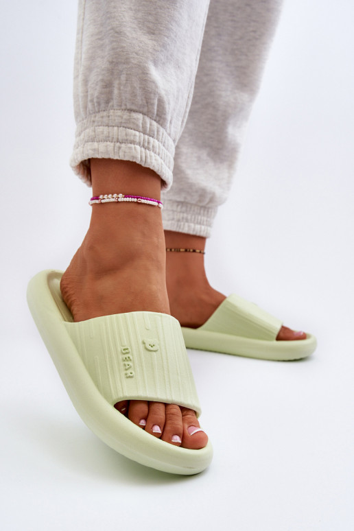 Šlepetės Lengvos šlepetės Moteriškas  žalios spalvos Fenicva