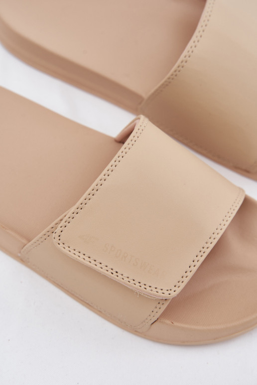 Moteriškas Šlepetės 4FMM00FFLIF031A-83S smėlio spalvos