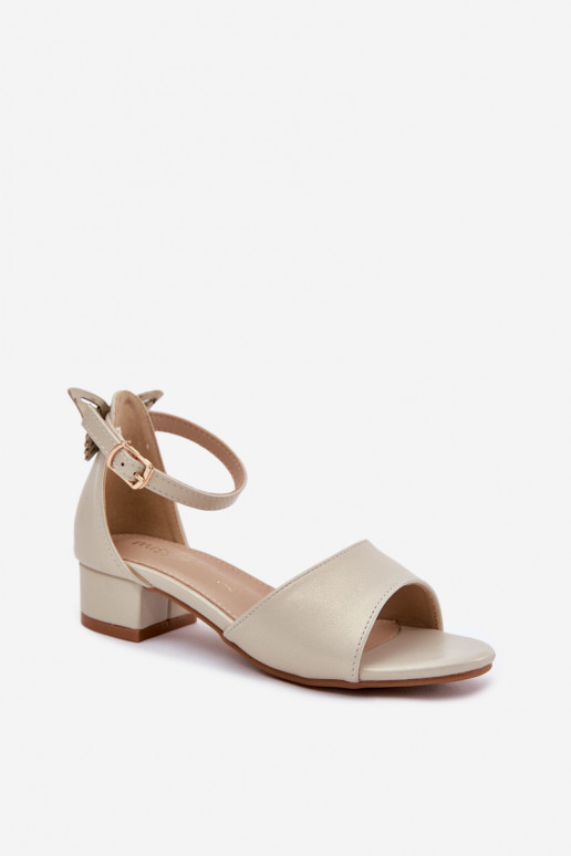 su blizgesiu sandalai Vaikiški Ant žemo kulno aukso spalvos Ainare