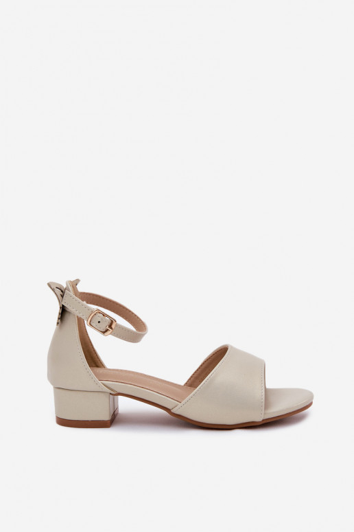 su blizgesiu sandalai Vaikiški Ant žemo kulno aukso spalvos Ainare