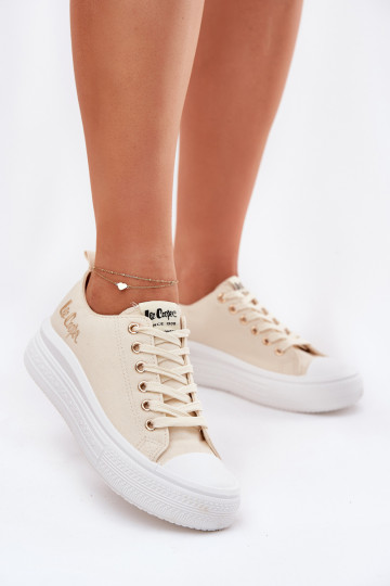 Laisvalaikio bateliai su platforma Lee Cooper LCIN-24-44-2464L smėlio spalvos 2