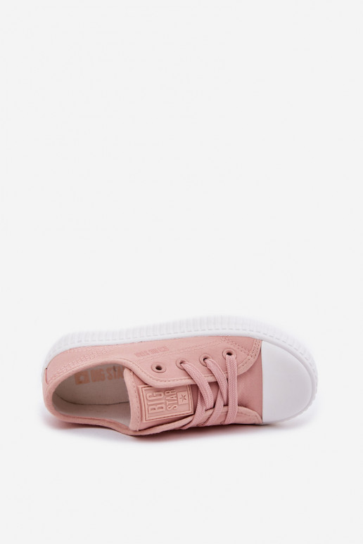 laisvalaikio batai Vaikiški su raišteliais Big Star RR374011 rožinės spalvos