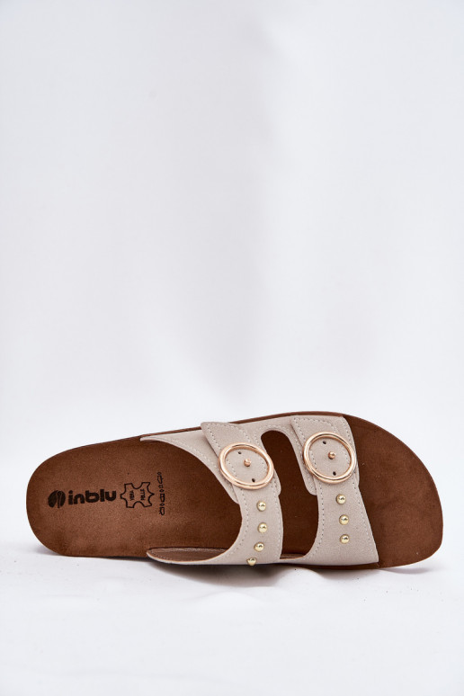 Patogios moteriškos šlepetės Inblu CP000054 smėlio spalvos