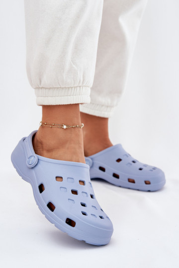 Moteriškos šlepetės Lengvos šlepetės LEMIGO 806 mėlynos spalvos