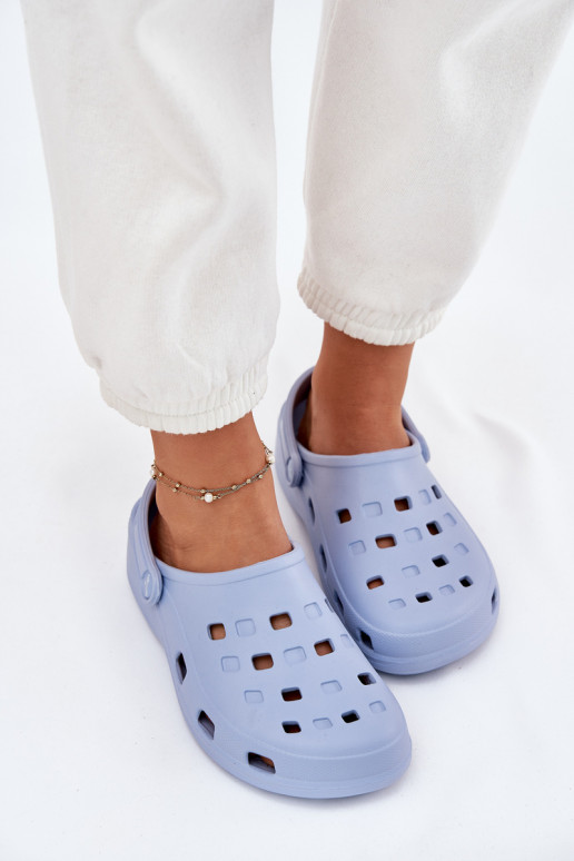 Moteriškos šlepetės Lengvos šlepetės LEMIGO 806 mėlynos spalvos