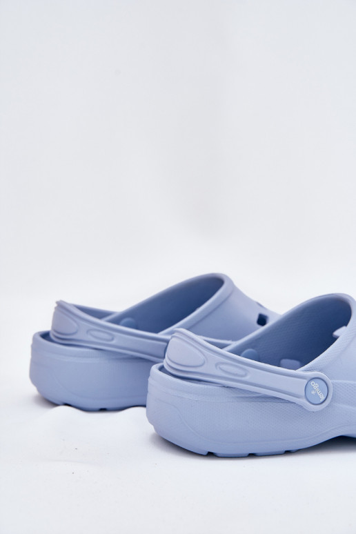 Moteriškos šlepetės Lengvos šlepetės LEMIGO 806 mėlynos spalvos