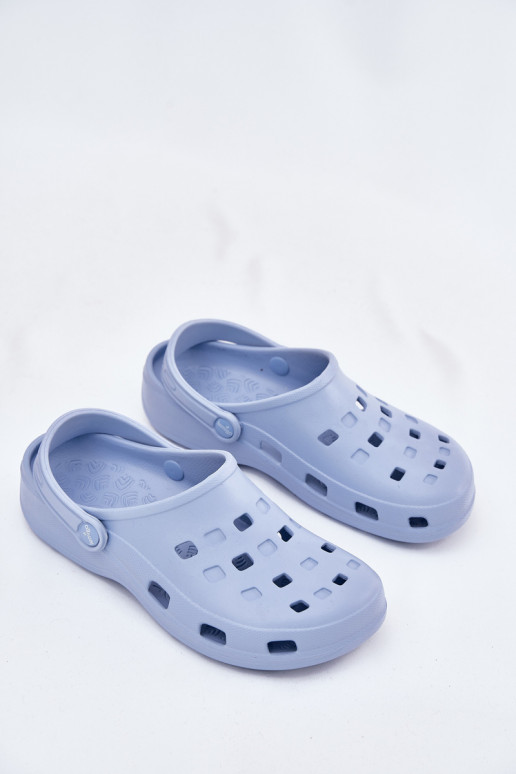 Moteriškos šlepetės Lengvos šlepetės LEMIGO 806 mėlynos spalvos