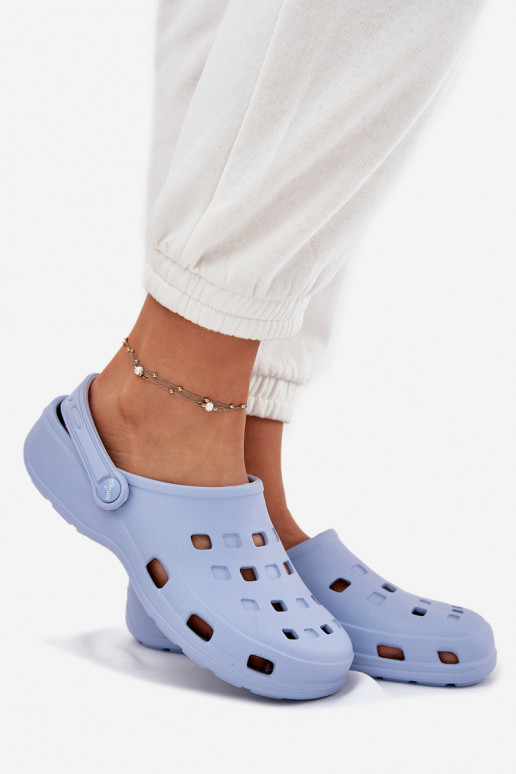 Moteriškos šlepetės Lengvos šlepetės LEMIGO 806 mėlynos spalvos