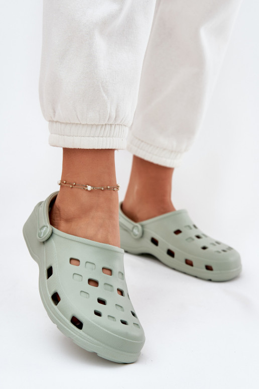 Moteriškos šlepetės Lengvos šlepetės LEMIGO 806 mėtinės spalvos