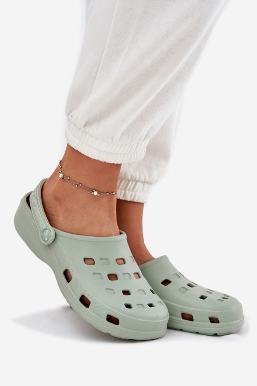 Moteriškos šlepetės Lengvos šlepetės LEMIGO 806 mėtinės spalvos