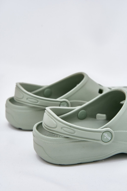 Moteriškos šlepetės Lengvos šlepetės LEMIGO 806 mėtinės spalvos