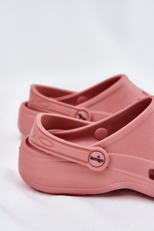 Moteriškos šlepetės Lengvos šlepetės LEMIGO 806 rožinės spalvos