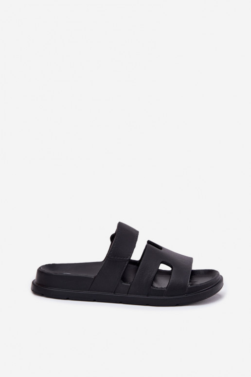 Lengvos šlepetės Moteriškos šlepetės juodos spalvos Dimelle