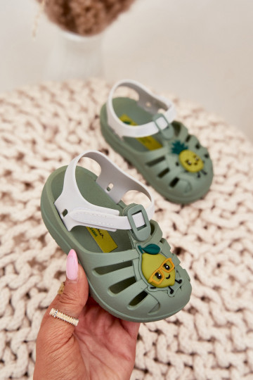 Vaikų sandalai su lipniais užsegimais Ipanema Summer XIV Baby 83615 žalios spalvos
