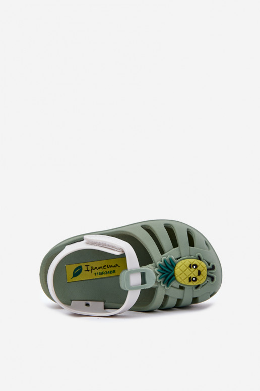 sandalai Vaikiški su lipniais užsegimais OĮoce 83615 Ipanema Summer XIV Baby žalios spalvos