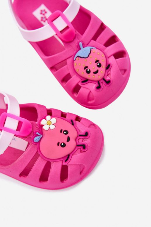 sandalai Vaikiški su lipniais užsegimais OĮoce 83615 Ipanema Summer XIV rožinės spalvos