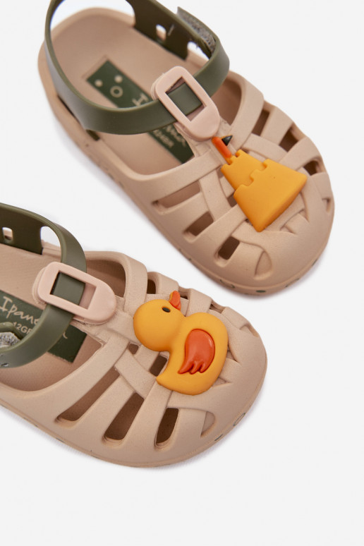 sandalai Vaikiški su lipniais užsegimais 83619 Ipanema Summer XV Baby smėlio spalvos