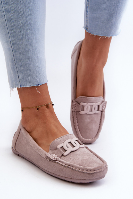 Moteriškas Tai turidingi Zomšiniai mokasinai Violetinės spalvos Rabell