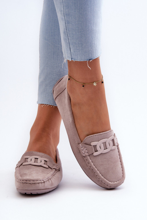 Moteriškas Tai turidingi Zomšiniai mokasinai Violetinės spalvos Rabell