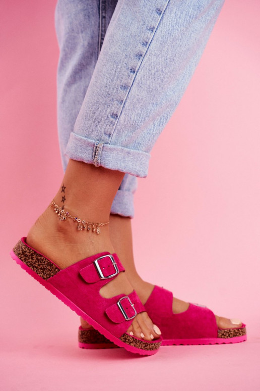 Moteriškas Šlepetės Ant Koreko su sagtimis rožinės spalvos Si Senor Moteriškas Šlepetės Ant Koreko su sagtimis rožinės spalvos Si Senor