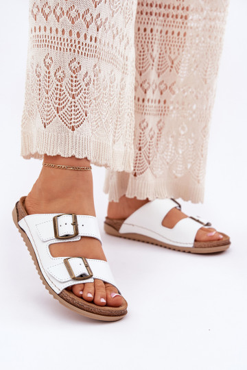 Odinės šlepetės Moteriškas Z Klarami Inblu AA0002KU baltos spalvos 2