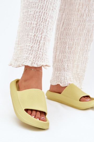 Moteriškas Lengvos putplasčio šlepetės Ant storo pado Kalkės Querceria