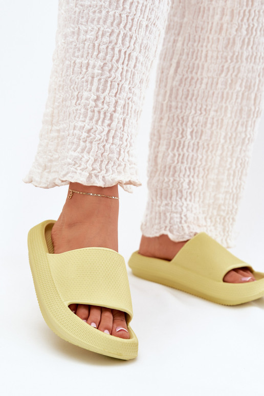 Moteriškas Lengvos putplasčio šlepetės Ant storo pado Kalkės Querceria