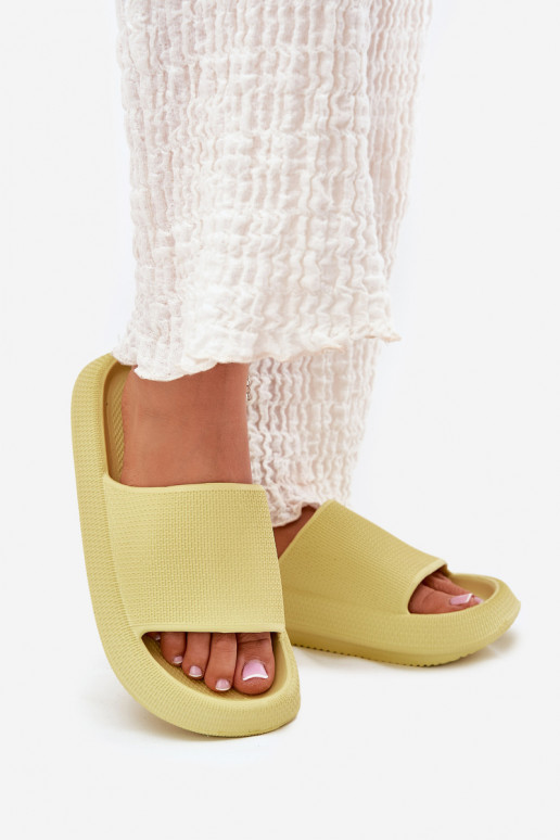 Moteriškas Lengvos putplasčio šlepetės Ant storo pado Kalkės Querceria