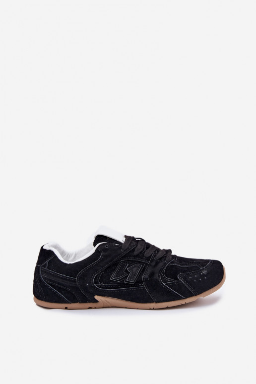 sportiniai bateliai Moteriškas Z iš eko zomšosu juodos spalvos Dorella