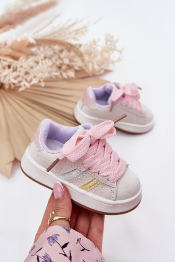 Vaikiški sportiniai bateliai "Sneakers" modelio su lipniais užsegimais, įvairių spalvų "Celyna"