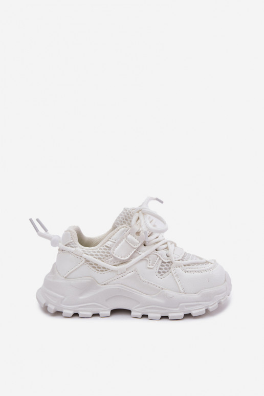 sportiniai bateliai Sneakers modelio batai Vaikiški baltos spalvos Tilvianea sportiniai bateliai Sneakers modelio batai Vaikiški baltos spalvos Tilvianea