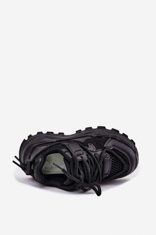 sportiniai bateliai Sneakers modelio batai Vaikiški juodos spalvos Tilvianea sportiniai bateliai Sneakers modelio batai Vaikiški juodos spalvos Tilvianea