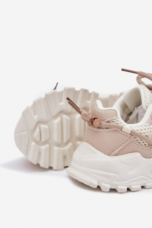 sportiniai bateliai Sneakers modelio batai Vaikiški smėlio spalvos Tilvianea sportiniai bateliai Sneakers modelio batai Vaikiški smėlio spalvos Tilvianea