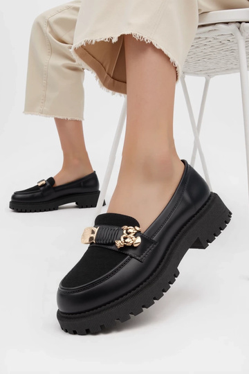 Juodi mokasinai "Elegante"