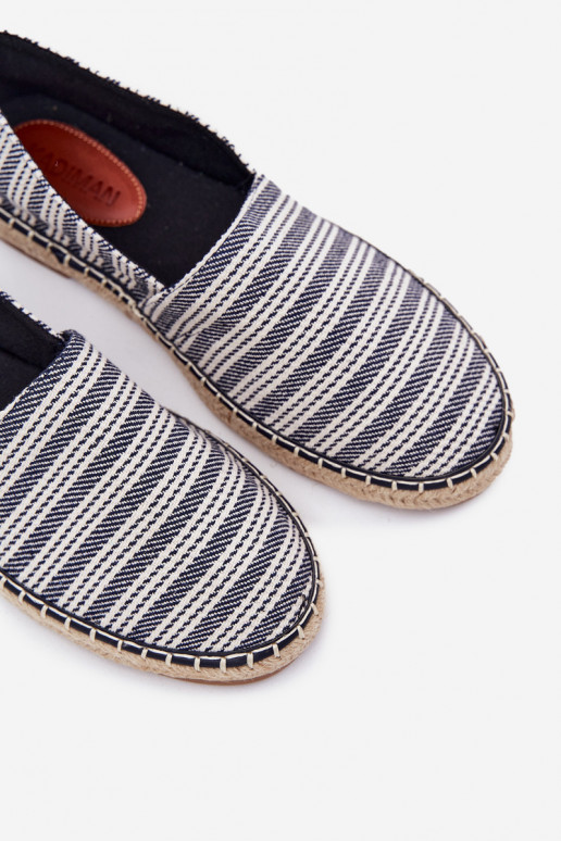 espadrilės Vyriški Su Braid tamsiai mėlynos spalvos Daniell