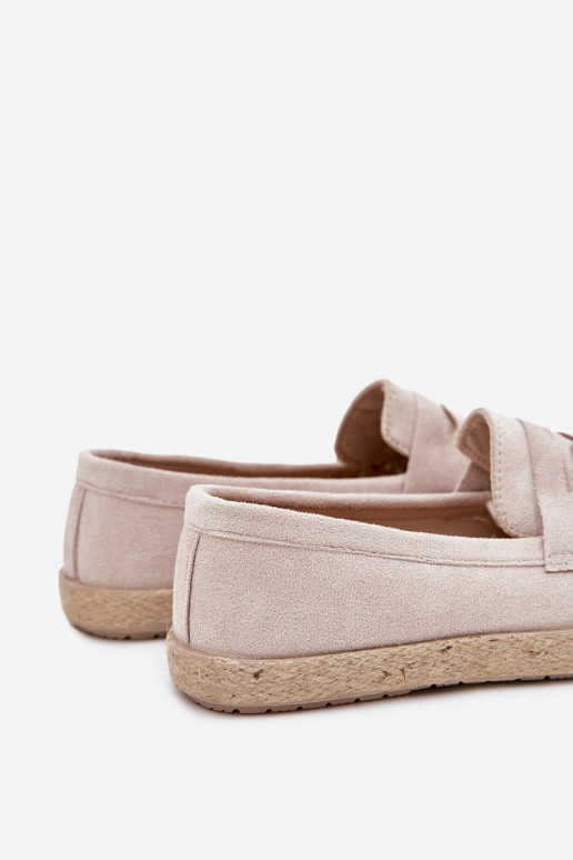 Mokasinai Vyriški Su Braid smėlio spalvos Fiamar