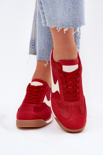 sportiniai bateliai Sneakers modelio batai Moteriškas raudonos spalvos Zerina 2