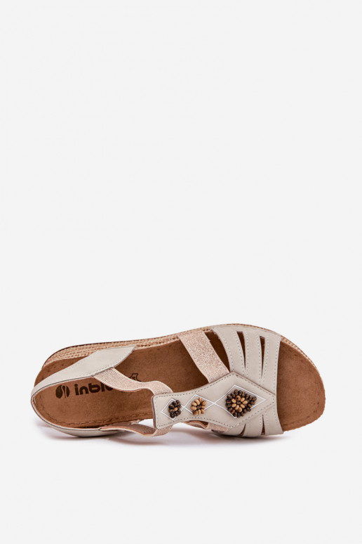 Moteriškos basutės Ant platformos su gražiomis detalėmis Inblu RV000015 dramblio kaulo spalvos Moteriškos basutės Ant platformos su gražiomis detalėmis Inblu RV000015 dramblio kaulo spalvos