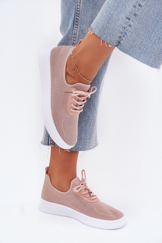  Įsispiriamo modelio sportiniai bateliai su platforma Moteriškas rožinės spalvos Kalyra