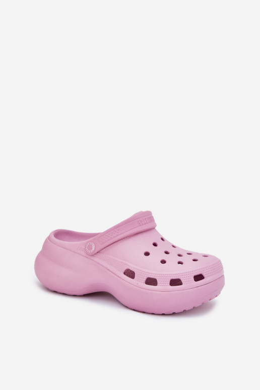 Lengvos šlepetės Moteriškos šlepetės su madingais masyviais padais Big Star RR274A120 rožinės spalvos Lengvos šlepetės Moteriškos šlepetės su madingais masyviais padais Big Star RR274A120 rožinės spalvos