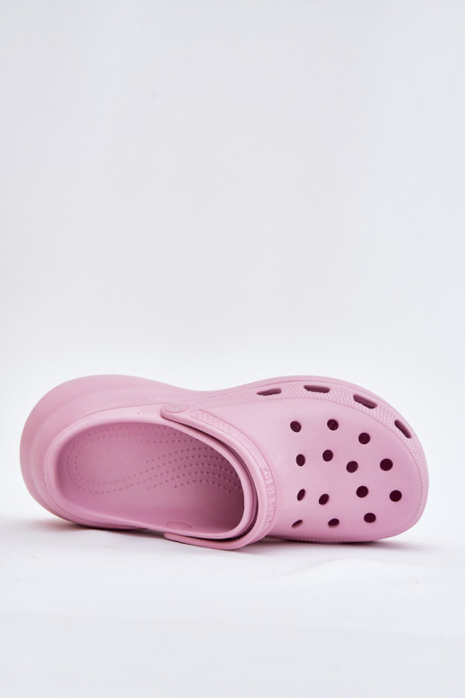 Lengvos šlepetės Moteriškos šlepetės su madingais masyviais padais Big Star RR274A120 rožinės spalvos Lengvos šlepetės Moteriškos šlepetės su madingais masyviais padais Big Star RR274A120 rožinės spalvos